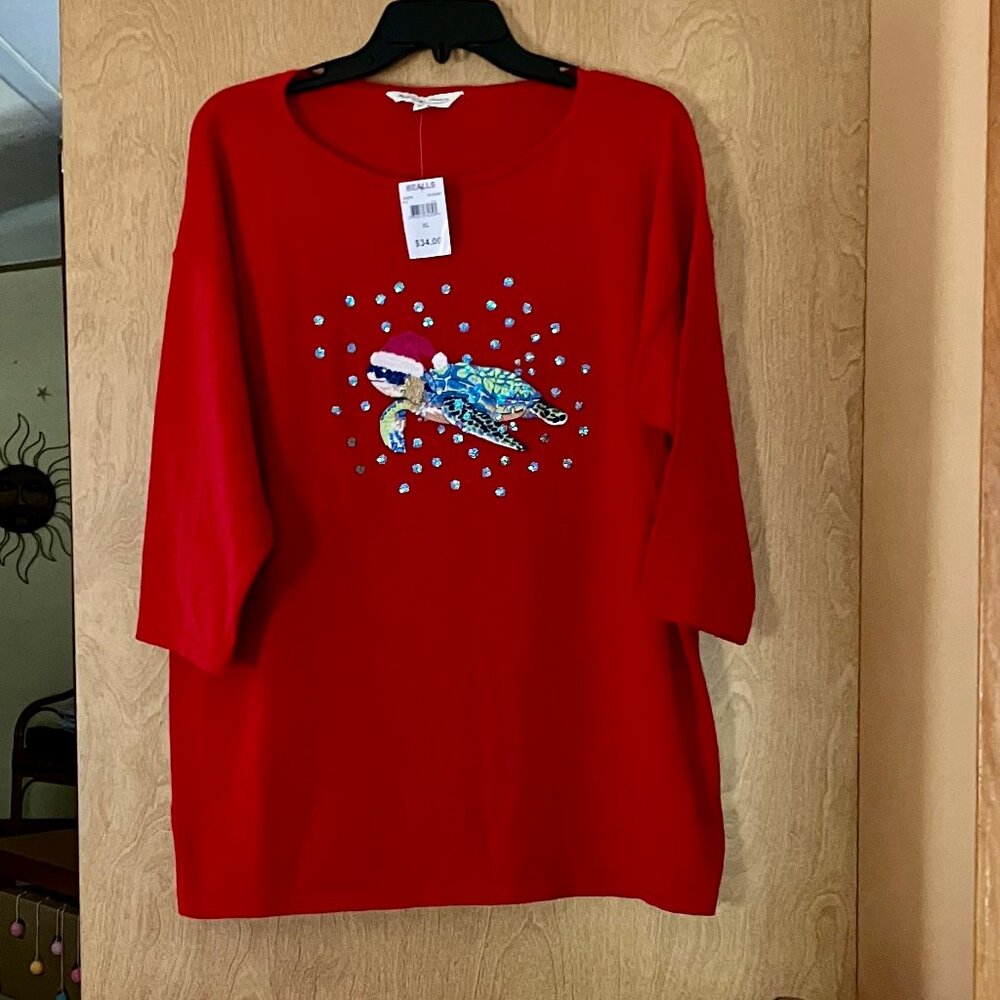 NWT Womens Nautical Christmas sweater